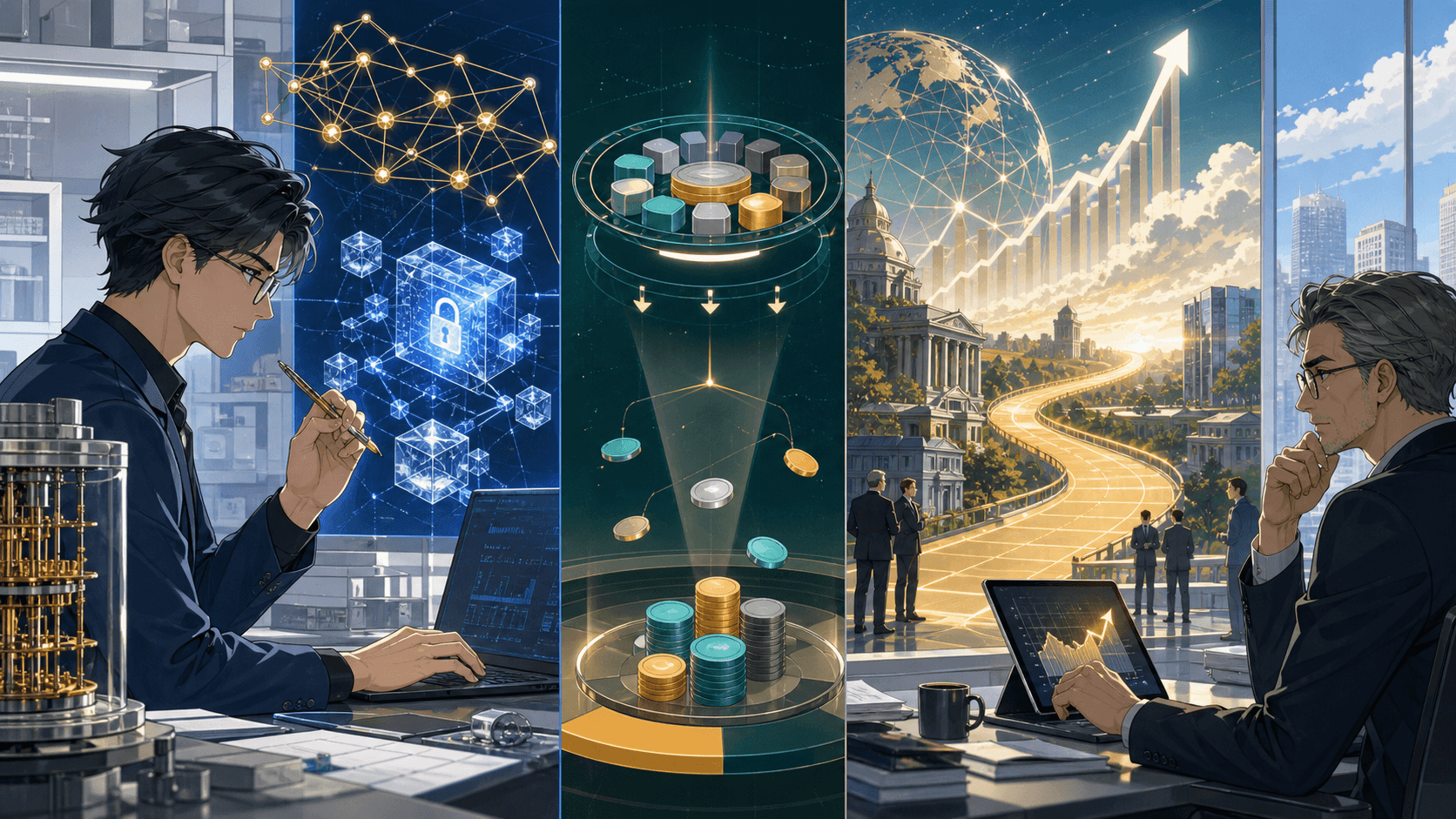 Editorial illustration for Bitcoin Quantum Defences and Solana Inflation Changes Shape Weekly Agenda