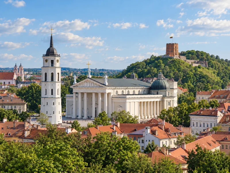 Illustrative Vilnius cityscape; not company premises