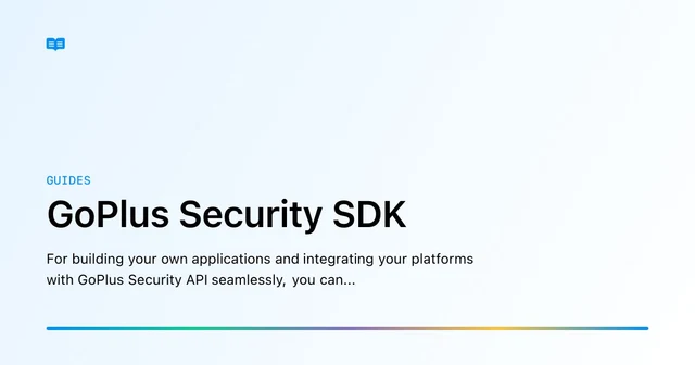 GoPlus Security SDKs logo